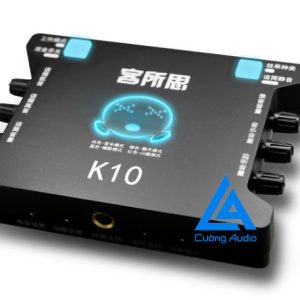 SOUND CARD XOX K10 THIẾT BỊ CHUYÊN HÁT KARAOKE VÀ THU ÂM